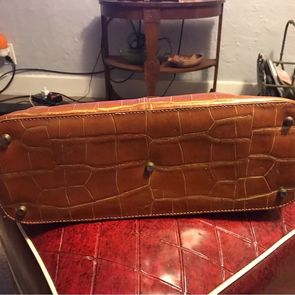 Monsac original crocodile leather shoulder bag... - Picture 5 of 13